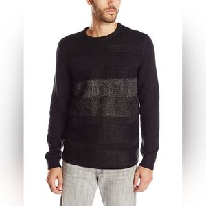 NEW Calvin Klein Charcoal and Slate Crewneck Sweater, Size Large